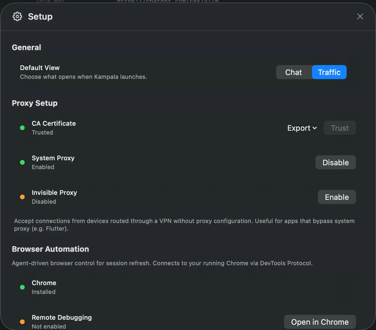 kampsettings